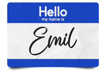 Hello my name is Emil