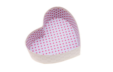 gift box heart isolated