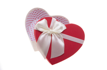gift box heart isolated