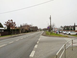 Fototapeta premium national road number 50 in Kolbiel