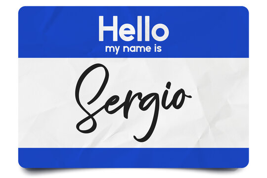 Hello my name is Sergio