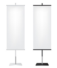 Roll up flags banner