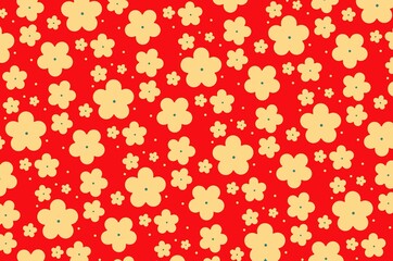 seamless pattern with flowers