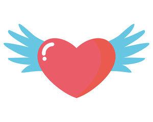 Vector illustration of a cute heart. Valentine .