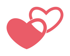 Vector illustration of a cute heart. Valentine .