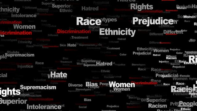 DISCRIMINATION Keywords Animation, Background, Loop, 4k
