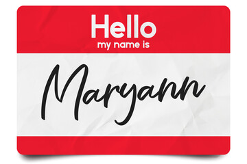 Hello my name is Maryann