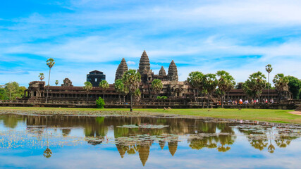Fototapeta na wymiar Angkor wat view of the river 