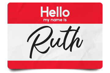 Hello my name is Ruth © psdgraphicscom