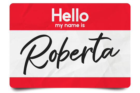Hello my name is Roberta