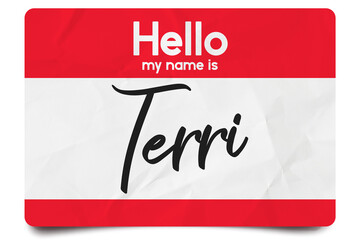 Hello my name is Terri