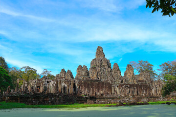 view of the river ant the Angkor wat