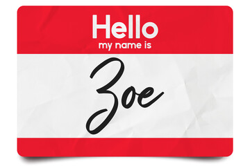 Hello my name is Zoe