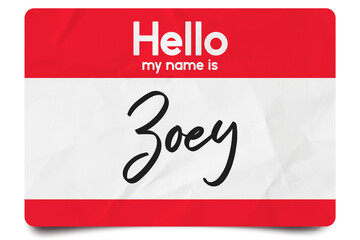 Hello my name is Zoey