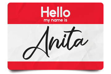 Hello my name is Anita