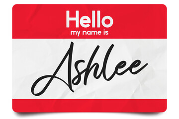 Hello my name is Ashlee
