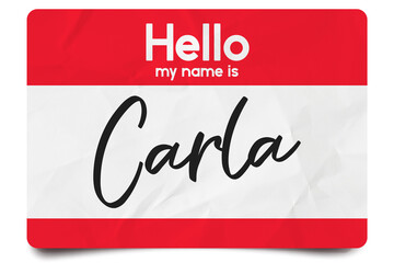 Hello my name is Carla