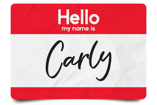 Hello my name is Carly
