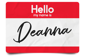 Hello my name is Deanna