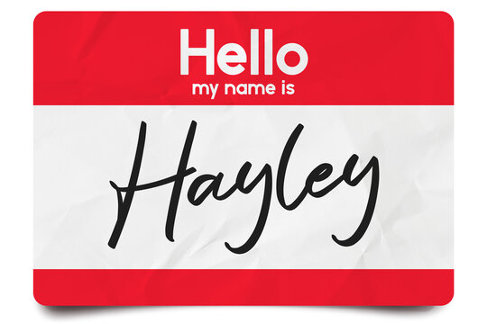 Hello my name is Hayley