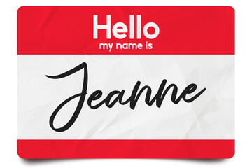 Hello my name is Jeanne