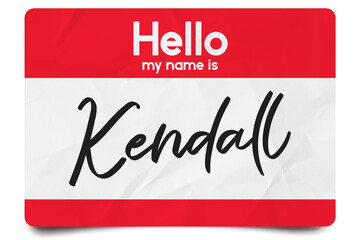 Hello my name is Kendall