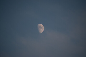The moon in daylight
