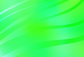 Light Green, Yellow vector template with bent lines.