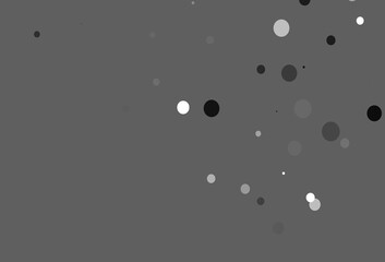 Light Silver, Gray vector backdrop with dots.