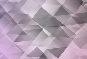 Light Purple vector polygonal template.