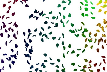 Light Multicolor, Rainbow vector backdrop with abstract shapes.