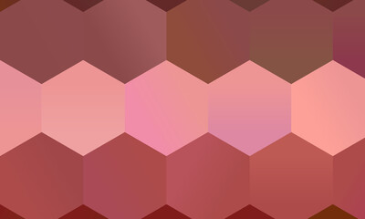 Positive Red and pink polygonal background, digitally created