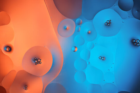 Patterns on the water, fluid shape, abstract background.