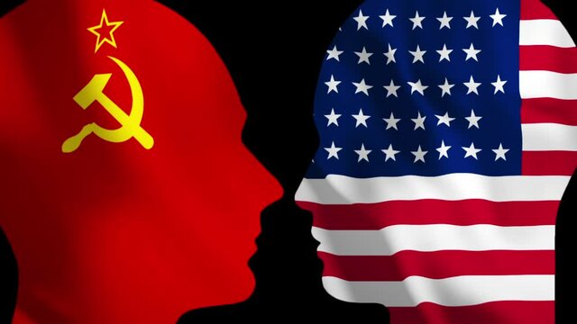 America And USSR, Animation For Historical Chronicle: Cold War, Propaganda, Alliance, Etc.