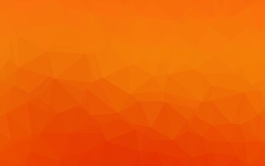 Light Orange vector blurry triangle template. An elegant bright illustration with gradient. Elegant pattern for a brand book.