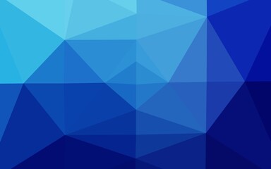 Obraz premium Light BLUE vector triangle mosaic cover. Creative illustration in halftone style with gradient. Template for a cell phone background.