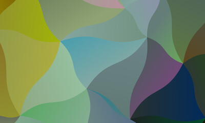 Lovely Green and grey polygonal background, digitally created