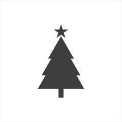 Christmas tree icon on white background. EPS10
