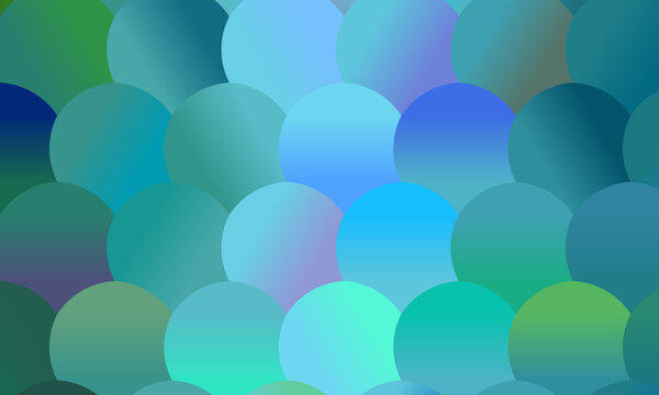 Beautiful Purple And Light Blue Circles Background, Digitally Created