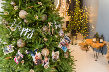 christmas tree and decorations
