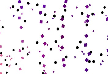 Light Purple vector cover in polygonal style with circles.