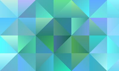 Original Light blue and green polygonal background, digitally created