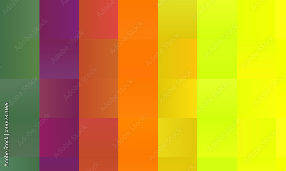 Wall mural Yellow, green and red polygonal abstract background. Great illustration for your needs.