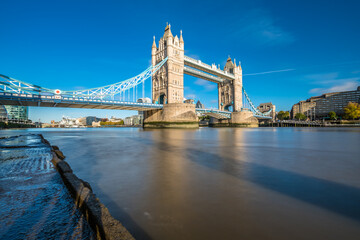 Tower Bridge famous landmark of London. England 