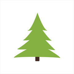 Christmas tree icon on white background. EPS10