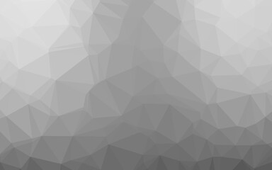 Light Silver, Gray vector abstract polygonal cover. Shining colored illustration in a Brand new style. Polygonal design for your web site.