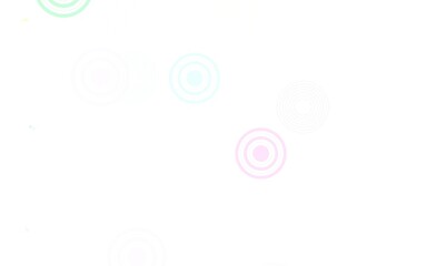 Light Multicolor vector background with bubbles.
