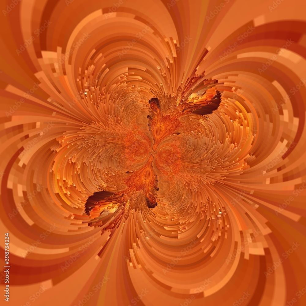 Poster heavy engineering pipe with severe oxidation flack rust particles in shades of deep orange colour
