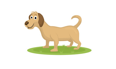 cute cartoon puppy dog illustration