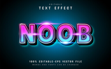 Noob glowing text effect
